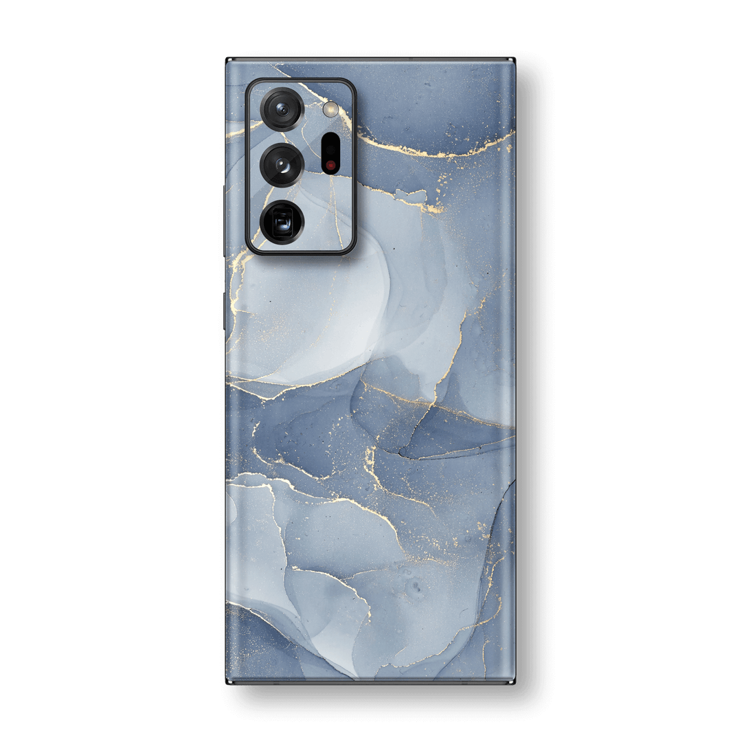 Samsung Galaxy NOTE 20 ULTRA SIGNATURE AGATE GEODE Steel Blue-Gold Skin, Wrap, Decal, Protector, Cover by EasySkinz | EasySkinz.com