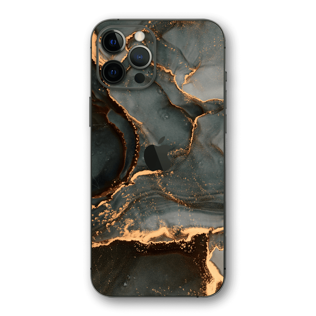 iPhone 12 PRO Print Printed Custom SIGNATURE AGATE GEODE Deep Forest Skin, Wrap, Decal, Protector, Cover by EasySkinz | EasySkinz.com