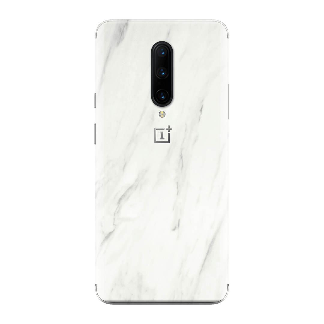 OnePlus 7 PRO Luxuria White Marble Skin Wrap Decal Protector | EasySkinz