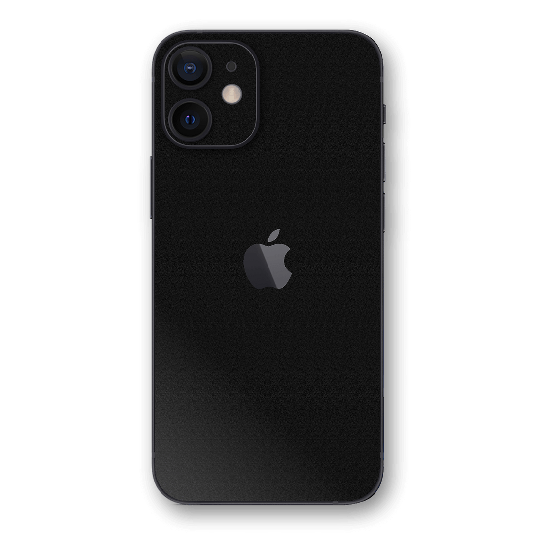 iPhone 12 mini Raven Black 3D Textured Skin Wrap Sticker Decal Cover Protector by EasySkinz