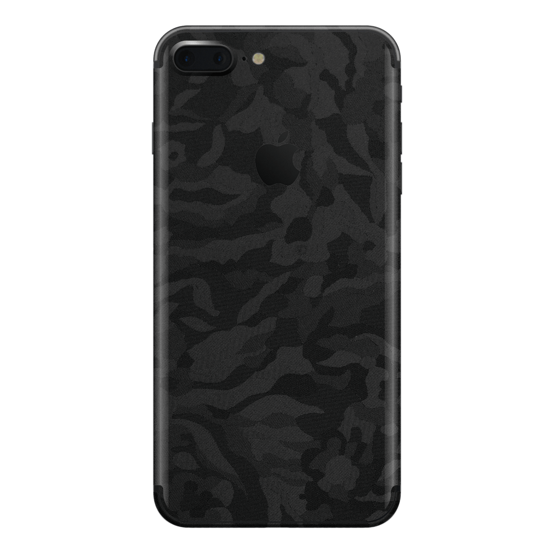 iPhone 8 PLUS Luxuria Black 3D Textured Camo Camouflage Skin Wrap Decal Protector | EasySkinz