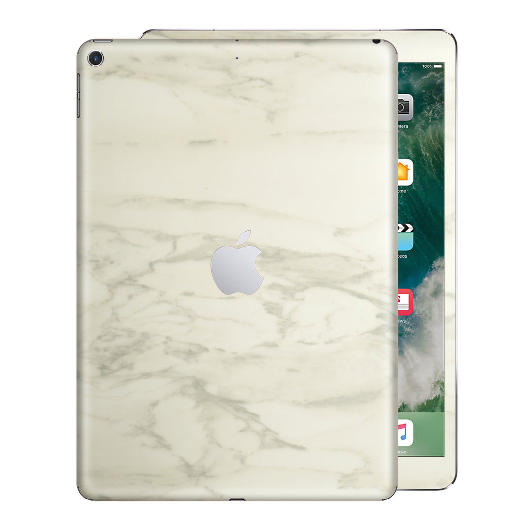 iPad 9.7 inch 2017 Luxuria White Marble Skin Wrap Decal Protector | EasySkinz