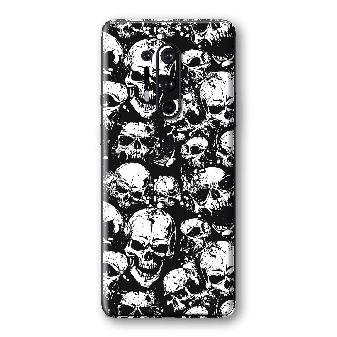 OnePlus 8 PRO SIGNATURE Black and White Horror Skull Skulls Skin, Wrap, Decal, Protector, Cover by EasySkinz | EasySkinz.com